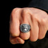 925 Silver Vintage Lion Ring