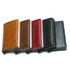 Men Anti Rfid Bank Credit Card Bag Slide Leather ID Card Holder Case Aluminium Metal Wallet