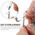 Easy it’s under control 18/8 Stainless Steel Measuring Spoons, Set of 6 for Measuring Dry and Liquid Ingredients