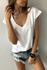 2018 Summer T Shirt Women Short Sleeve V Neck Loose Casual Sexy Women T Shirt Camisetas Feminina Lady Tops