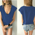 2018 Summer T Shirt Women Short Sleeve V Neck Loose Casual Sexy Women T Shirt Camisetas Feminina Lady Tops
