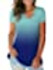 SAMPEEL Women's Basic V Neck Short Sleeve Floral T Shirts