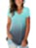 SAMPEEL Women's Basic V Neck Short Sleeve Floral T Shirts