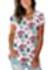 SAMPEEL Women's Basic V Neck Short Sleeve Floral T Shirts