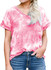 MIHOLL Women's Short Sleeve V-Neck Shirts Loose Casual Tee T-Shirt