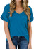 MIHOLL Women's Short Sleeve V-Neck Shirts Loose Casual Tee T-Shirt