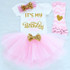 It's My 1st 2nd Birthday Dress Baby Girl Dresses for Girls Party Infant Clothing Toddler Winter Baby Clothes Tutu Cake Outfits