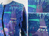 Vintage 60's Cropped Rhinestone Collar Peacock Jacket L