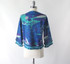 Vintage 60's Cropped Rhinestone Collar Peacock Jacket L