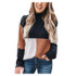 Long Sleeve Tri-Color Knitted Sweater