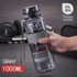 UZSPACE Popular Gray Water Bottle Men Outdoor Sport Travel My Drink Bottle Portable Leakproof Plastic Bottle BPA Free 5 Capacity