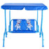 Kids Patio Swing Chair Children Porch Bench Canopy 2 Person Yard Furniture Red
