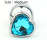 Heart shaped Stainless Steel Anal Plug