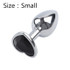 Heart shaped Stainless Steel Anal Plug