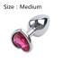 Heart shaped Stainless Steel Anal Plug