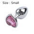 Heart shaped Stainless Steel Anal Plug