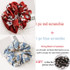 2019 Fashion Hair Accessories Women Scrunchie Ponytail Holder Flower Scrunchies Pack Hair Ties Elastics Hair Bands for Girls
