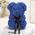 Rose Teddy Bear - 10 Inches Flower Teddy Bear (WITH BOX)