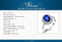 JewelryPalace Created Blue Sapphire Ring Princess Crown Halo Engagement Wedding Rings 925 Sterling Silver Rings For Women 2020