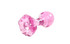 Pink Glass Anal Plug