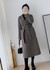 Elegant Turn Down Collar Long Woolen Coat