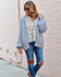 Vintage chic floral printed ruffles V neck long sleeve loose Bohemian Blouse Shirt