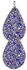 Blue Crystal Glitter Faux Leather Teardrop Earring