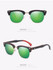 KITHDIA Half Skateboard Wooden Sunglasses - 4 Colors