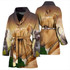 American Staffordshire Terrier Print Women's Bath Robe-Free Shipping
