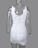 V-Neck Ruched Bodycon Dress