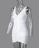 V-Neck Ruched Bodycon Dress