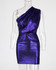 One Shoulder Ruched Cutout Bodycon Dress