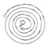 925 Sterling Silver 18k White Gold Plated 0.8mm Box Italian Necklace chain (Length 16" 18" )