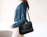 Luxury Alligator Embossed Executive Messenger Bag