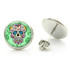 Sugar Skull Glass Stud Earrings