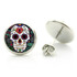 Sugar Skull Glass Stud Earrings