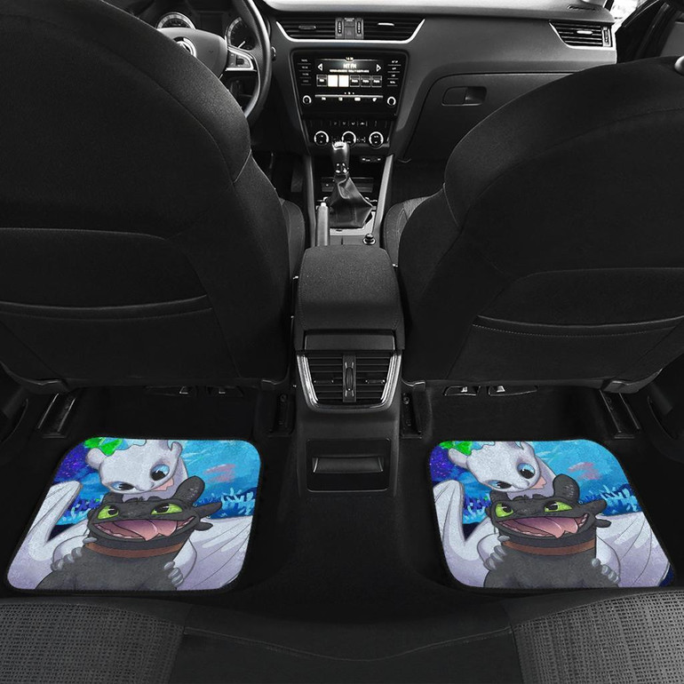 Toothless And Light Fury Car Floor Mats