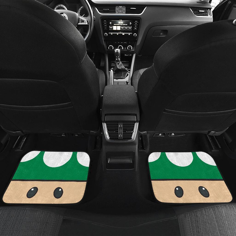 Mario Green Mushroom Car Floor Mats