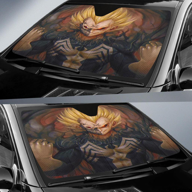 Majin Vegeta Venom Auto Car Sun Shade Windshield