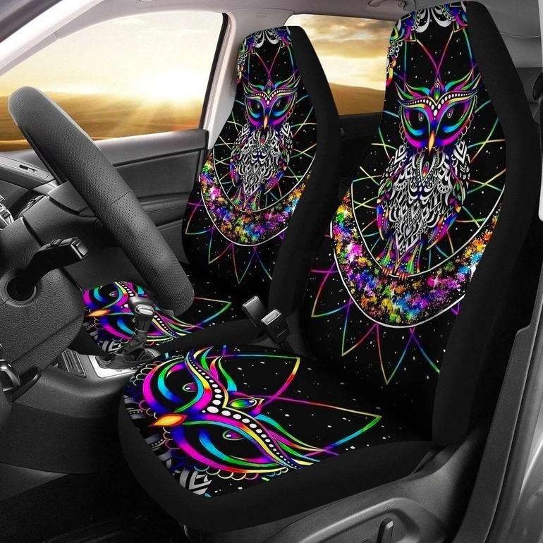 Mandala Owl Car Seat Covers