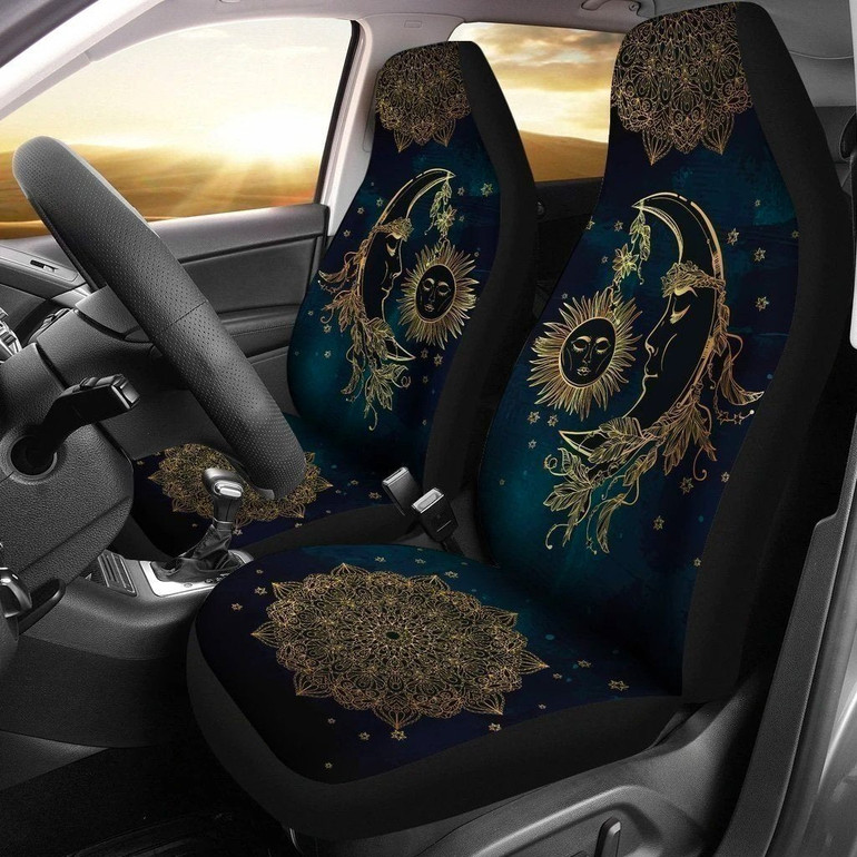 Gothic Sun Moon Car Seat Covers