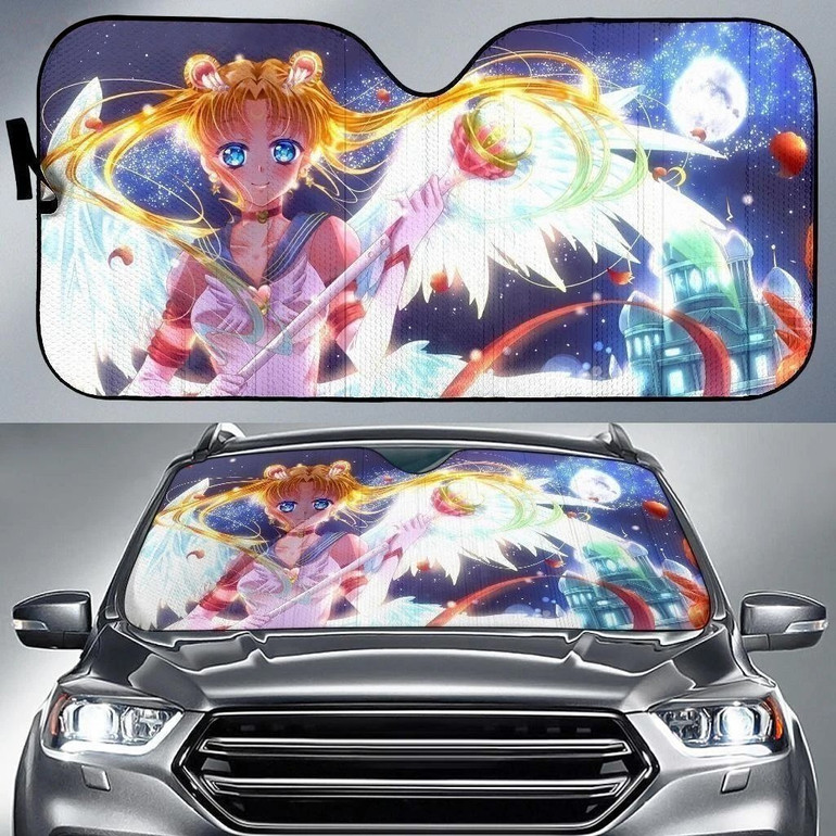 Sailor Moon Art Anime Auto Sun Shade