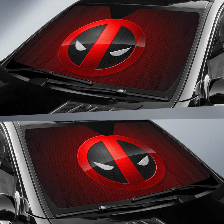 Deadpool Emblem Auto Sun Shade Windshield