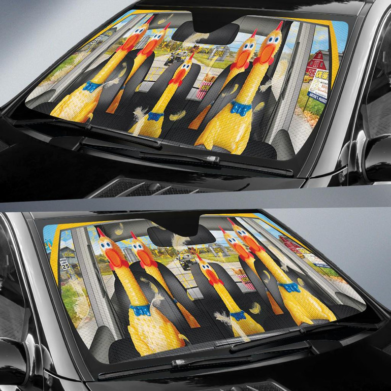 Chicken Funny Auto Sun Shade Windshield