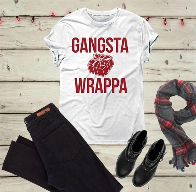 Gangsta Wrappa Funny Christmas Women's T- Shirt