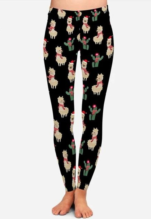 Christmas Leggings Printed Christmas  Women Print Leggings