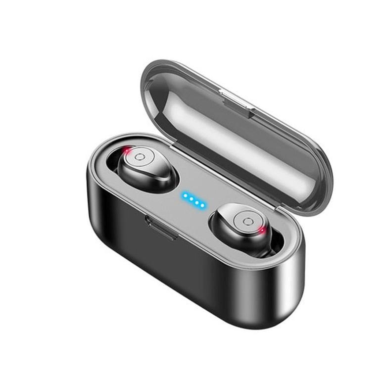 Wireless Earphone Bluetooth V5.0 F9 TWS Wireless Bluetooth Headphone LED Display With 2000mAh Power Bank Headset With Microphone Wireless Earphone Bluetooth V5.0 F9 TWS Wireless Bluetooth Headphone LED Display With 2000mAh Power Bank Headset With Microphone