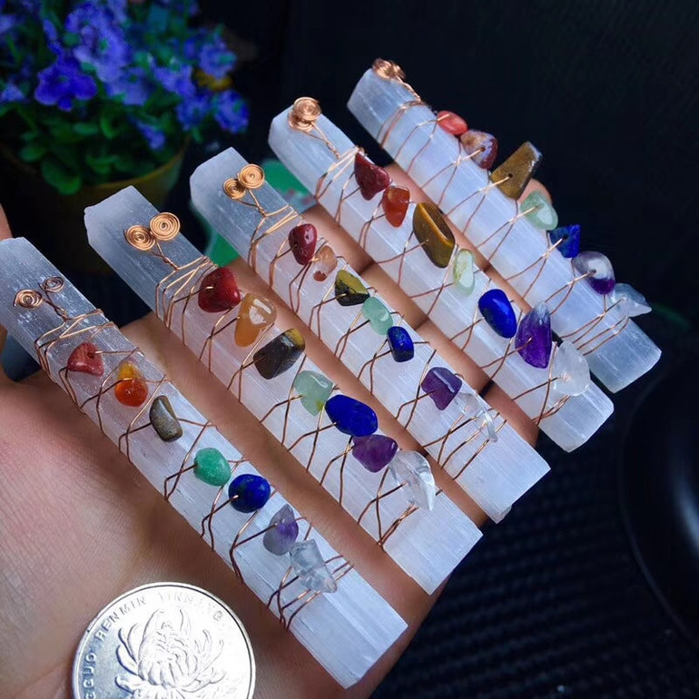 7 Chakras Crystal Wand