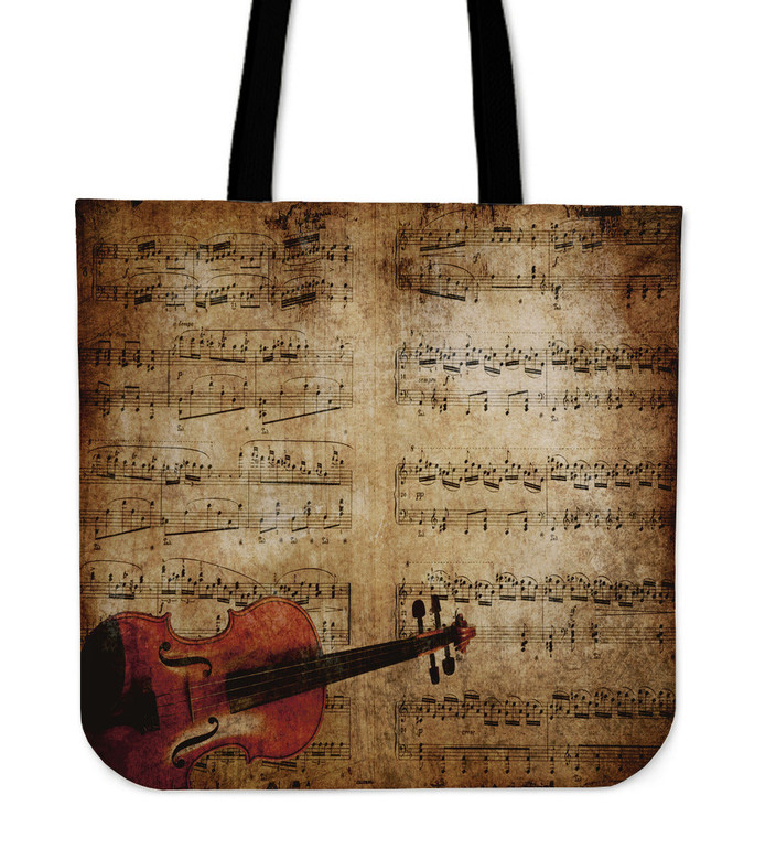Sheet Music & Violion Tote Bag