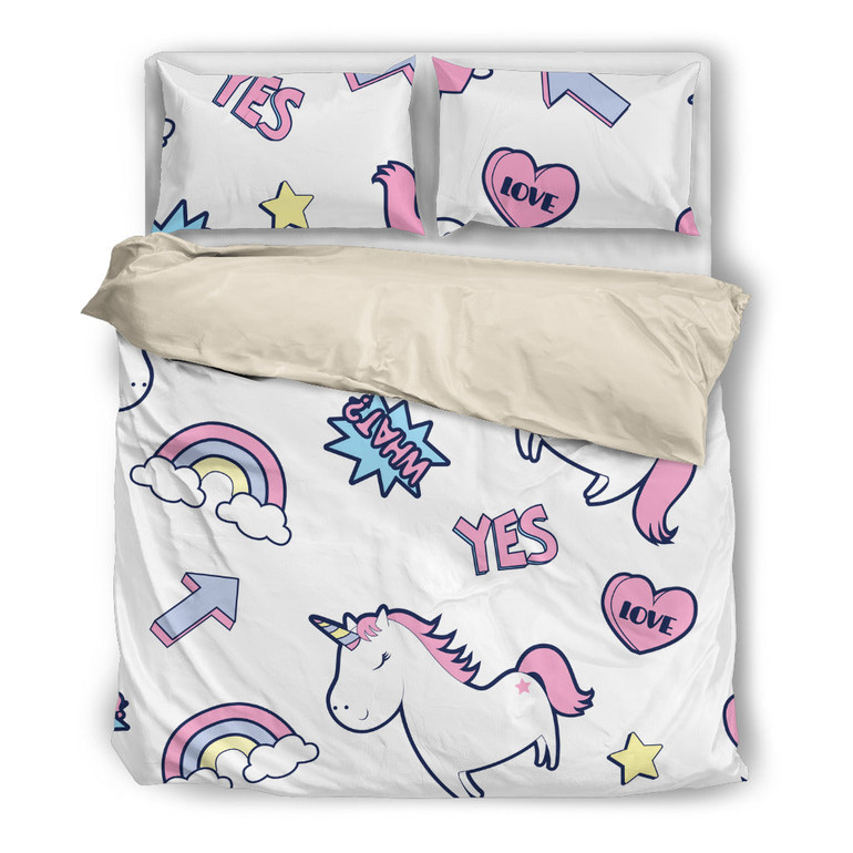 Unicorn Yes Love Bedding Set